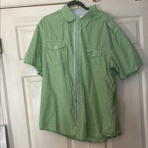 Paper Denim & Cloth Green Casual Button Down Shirt